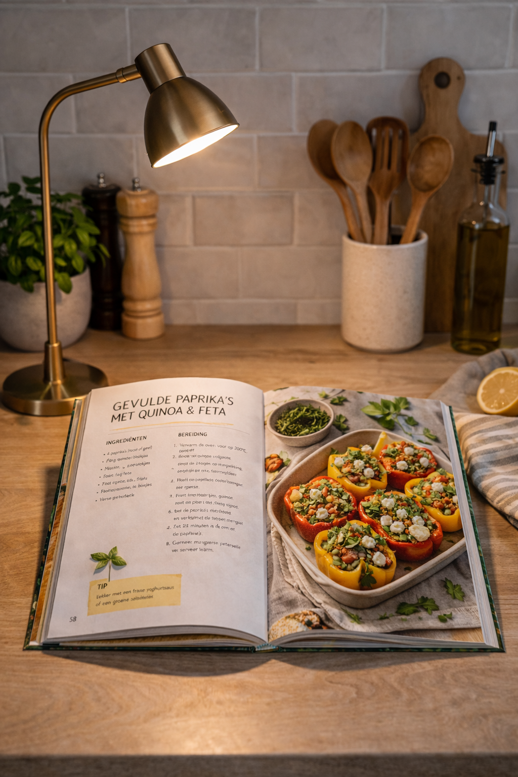 Leeslamp voor op boek